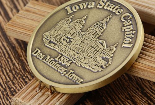 custom coins_Iowa state capitol 2